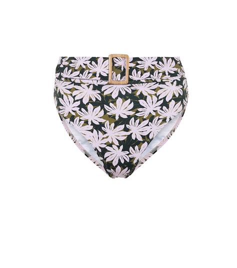 Buy ALEXANDRA MIRO The Ursula Printed High Rise Bikini Bottoms At 50