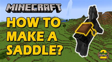 How To Make A Saddle In Minecraft Youtube