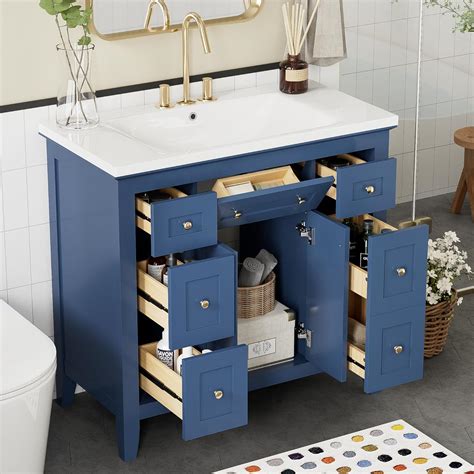 Amazon Virubi Bathroom Vanity With Single Sink Combo Modern