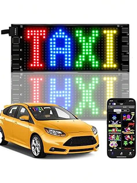 Led Car Sign Car Accessaries X Flexible Led Car Sign Matrix Panel