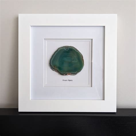 Framed Agate Slice Etsy