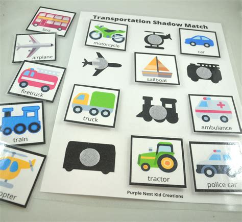 Things That Go Busy Book Bundle Busy Book Printable Matching - Etsy