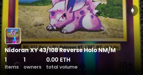 Nidoran Xy Reverse Holo Nm M Collection Opensea