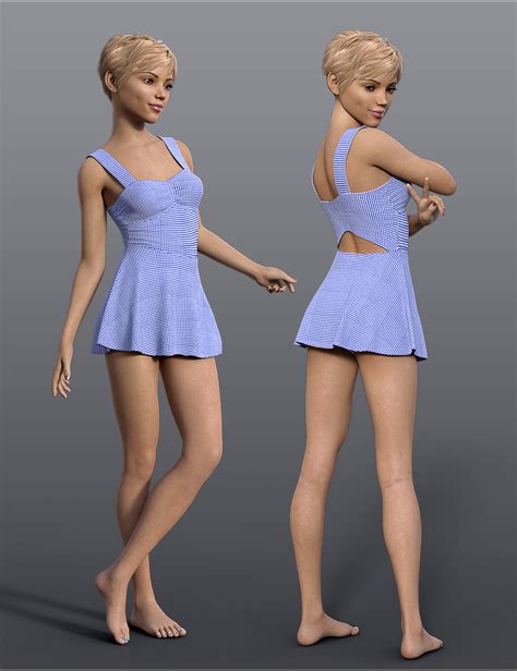 Dforce H C One Piece Swimsuit B For Genesis Female S Daz D