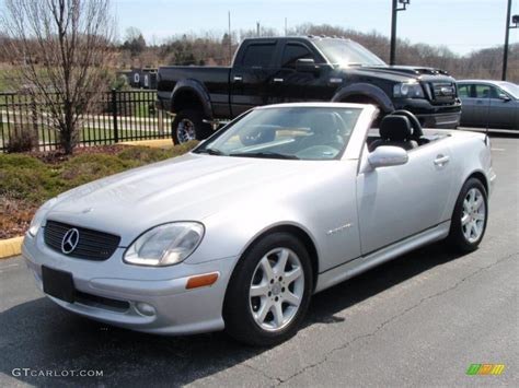 2004 Brilliant Silver Metallic Mercedes Benz SLK 230 Kompressor