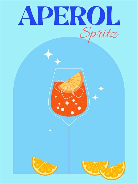 Aperol Spritz Poster Etsy