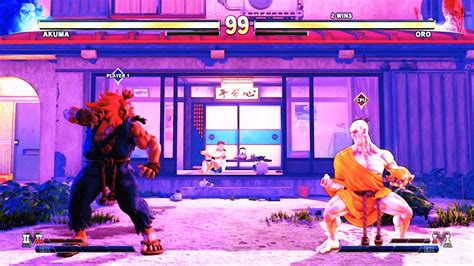 Akuma Vs Oro Hardest Street Fighter 5 YouTube