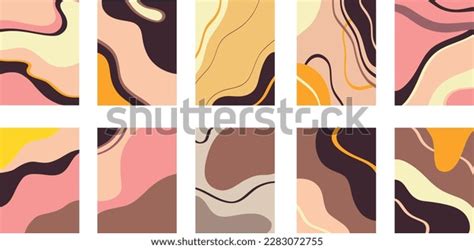 Abstract Modern Templates Nude Neutral Tones Stock Vector Royalty Free 2283072755 Shutterstock