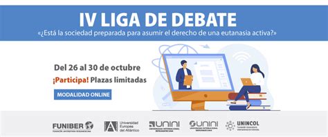 El Curso de Formación y la Liga de Debate de UNEATLANTICO se realizarán