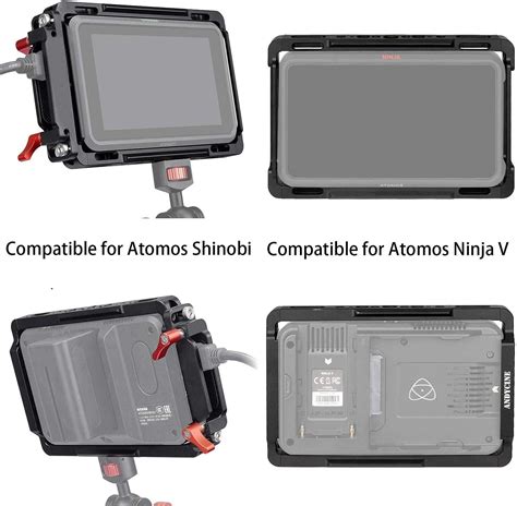 ANDYCINE Monitor Cage For Atomos Ninja V Shinobi With Sunhood And NATO