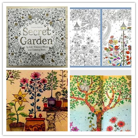 Secret Garden Coloring Book ing Book High Copy Secret Garden Adult Children Relax Relieve Stress ...