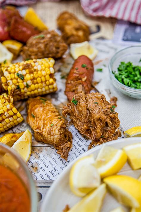 Cajun Chicken Wing Turkey Neck Boil Recipe Meiko And The Dish