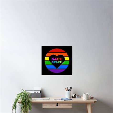 Lgbtq Safe Space Equality Poster For Sale By Aronia Redbubble