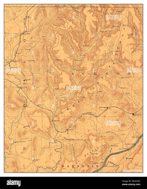 Scottsboro, Alabama, map 1892, 1:125000, United States of America by ...