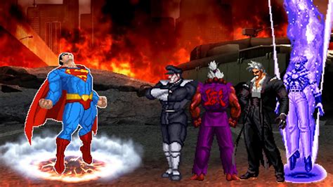 Kof Mugen Superman Vs Super Bosses Team Youtube