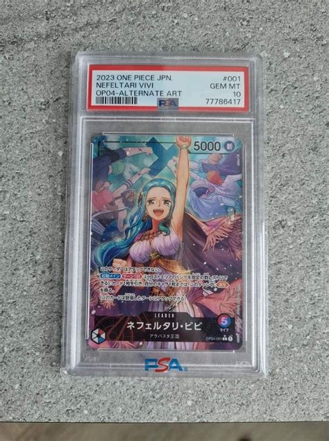 One Piecetcg Op Vivi Leader Ldr Aa And Parallel Secret Rare Psec