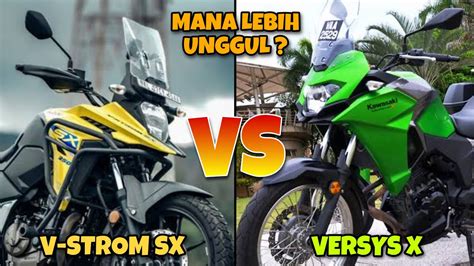 PERTARUNGAN MOTOR LAKI UNGGUL MANA SUZUKI V STROM 250 SX VS KAWASAKI