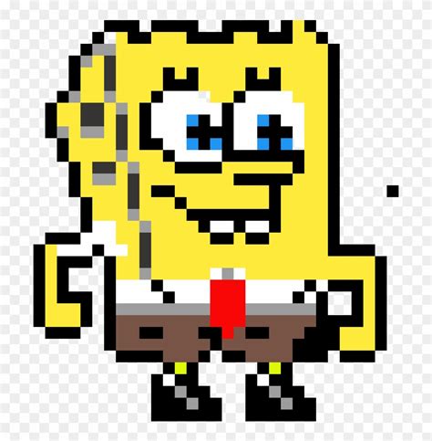 Pixel Art Of Spongebob