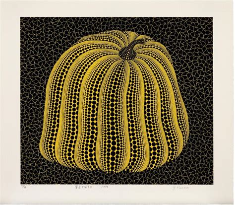 Yayoi Kusama Kusama Polka Dot Pumpkin Yellow And Black At 1stdibs