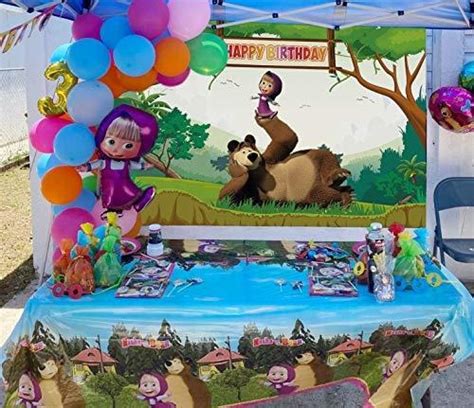 Fondo De Fiesta De Oso De Dibujos Animados Fondo De Fotograf Env O Gratis