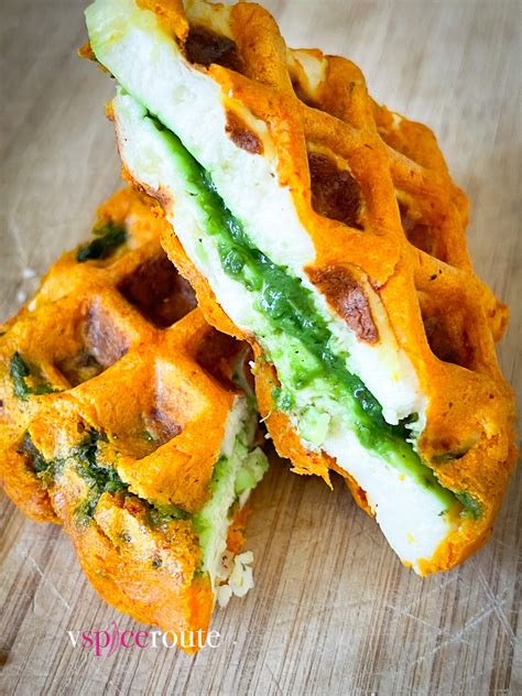 Paneer Pakoda Waffles Paneer Pakoras Vspiceroute