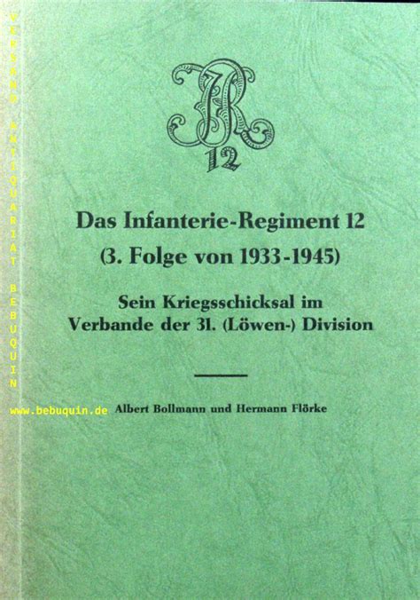 Das Infanterie Regiment Folge Von Sein