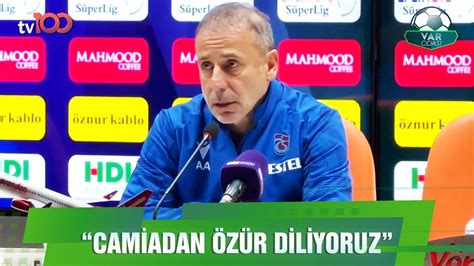 Corendon Alanyaspor Trabzonspor Maçının Ardından Abdullah Avcı nın