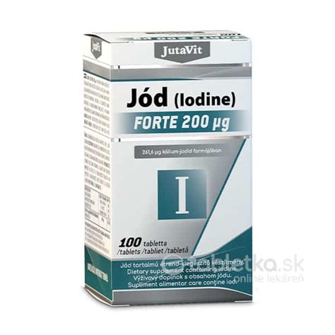 JutaVit Jód Forte 200μg 100 tabliet etabletka