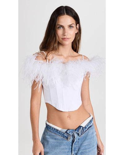 White Rozie Corsets Clothing For Women Lyst