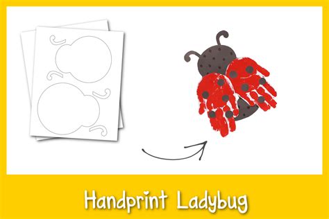 Ladybug Handprint Craft - Frosting and Glue Easy Desserts and Kid Crafts