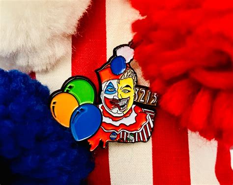 John Wayne Gacy Pogo The Clown 175 Inch Deluxe Enamel Pin Serial