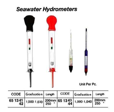 Impa 651344 Hydrometer Seawater 1 000 1 040 250mm