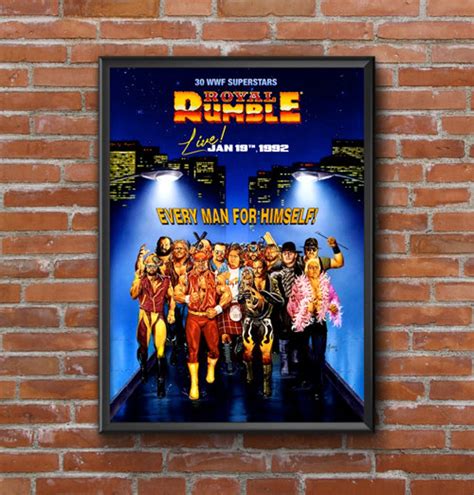 A3 WWF Royal Rumble 92 Poster - Etsy