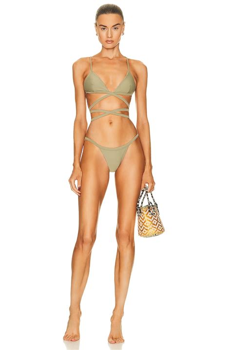 Matteau Petite Bikini Bottom In Sage FWRD