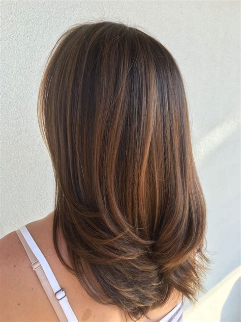 Warm Caramel Balayage Sunkissed Brunette Highlights Instagram