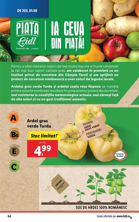 Catalog Lidl Iulie August Oferte Revista Lidl Pagina Din