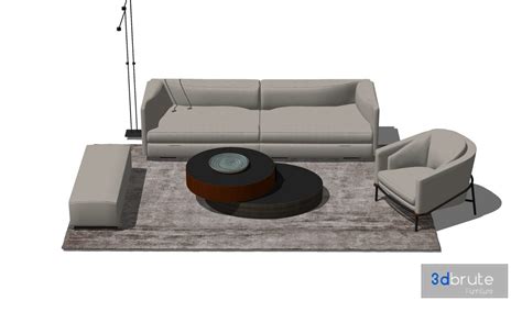 Sofa set Sketchup 3d model Sketchup Download Free 3dbrute