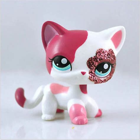 Lps real pet shop Lps toy collection standing short hair cat white tabby dachshund dog collie ...