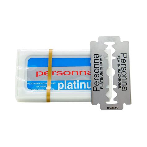 Personna Platinum Chrome R D Dubbelrakblad St Shavingroom