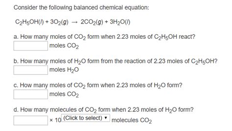 Solved Consider the following balanced chemical equation: | Chegg.com