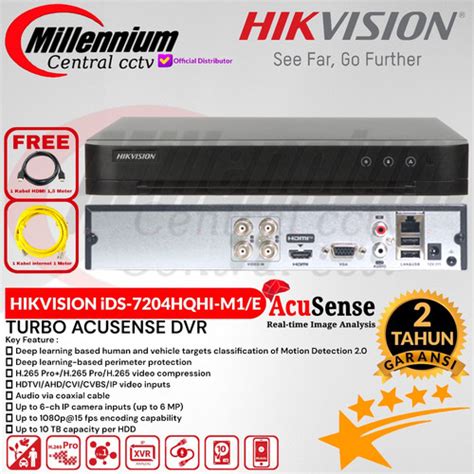 Promo Dvr Hikvision Ch Ids Hqhi M E Turbo Acusense Dvr Support