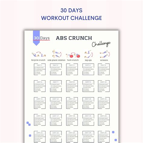 30 Day Crunch Challenge Before And After