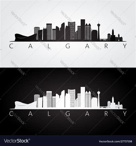 Calgary Skyline Silhouette