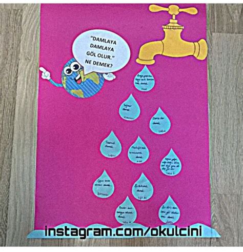 An Image Of A Poster With Water Coming Out Of The Faucet And Saying It