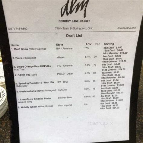 Dorothy Lane Market Menu In Springboro Oh Order Delivery And Reviews