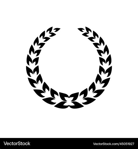 Laurel Wreath Isolated On White Background Vector Image