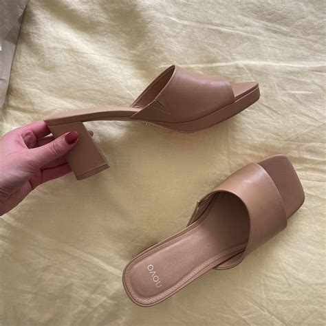 Novo Nude Heels Size 8 Only Worn Once In Perfect Depop