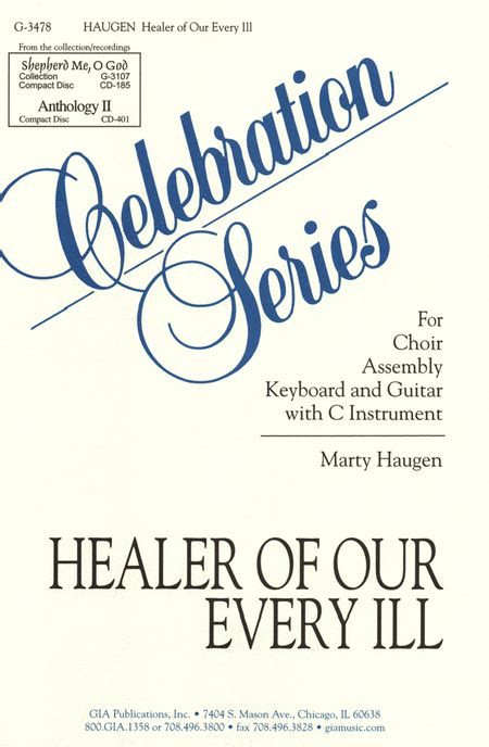 Healer Of Our Every Ill By Marty Haugen 2 Part Sheet Music Sheet Music Plus