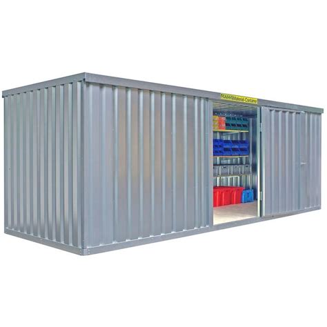 20 Feet Dry Container Galvanized Steel Shipping Container Capacity 10