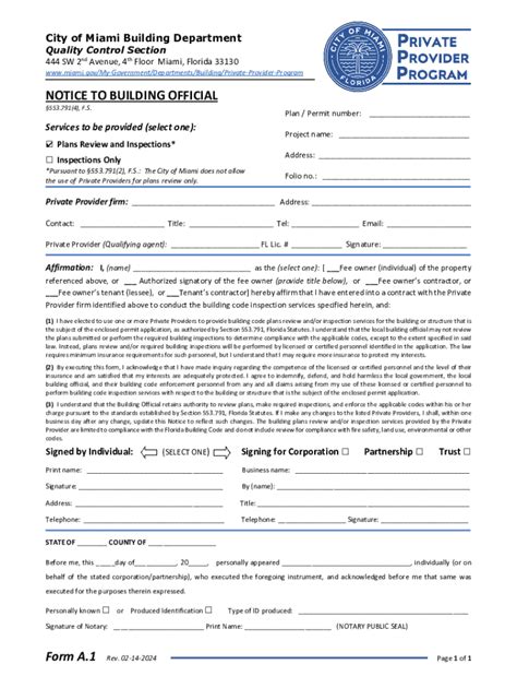 Fillable Online City Of Miami Building Department Fax Email Print